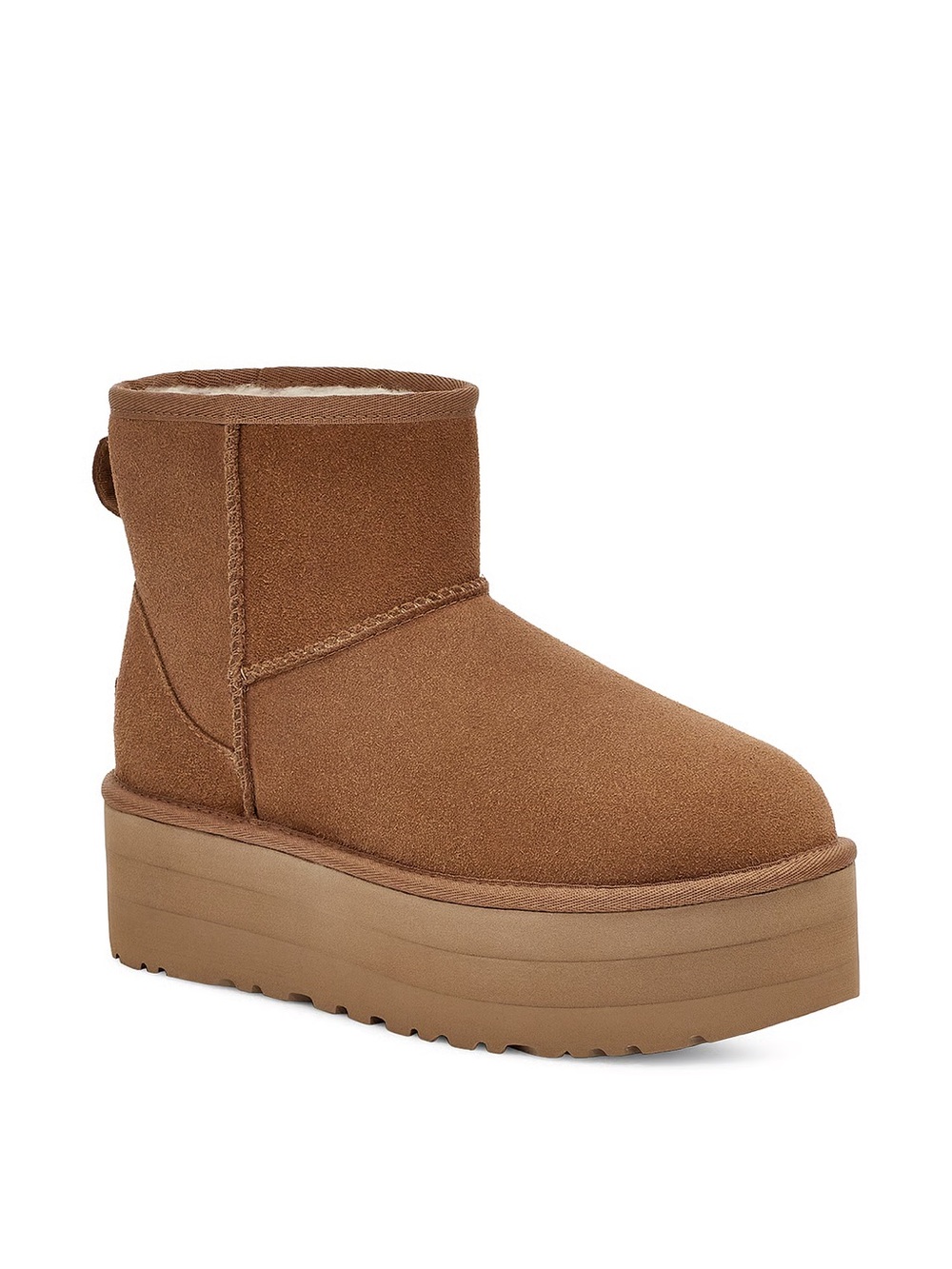 UGG Chestnut Classic Mini Platform Boot Size 9 New - Picture 7 of 7